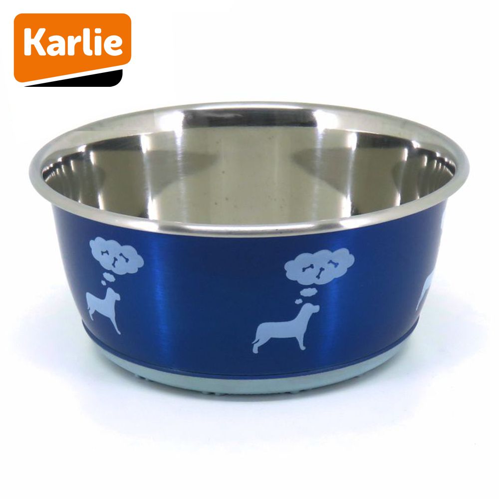 Edelstahl Napf SELECTA bunt Futternapf Wassernapf Fressnapf für